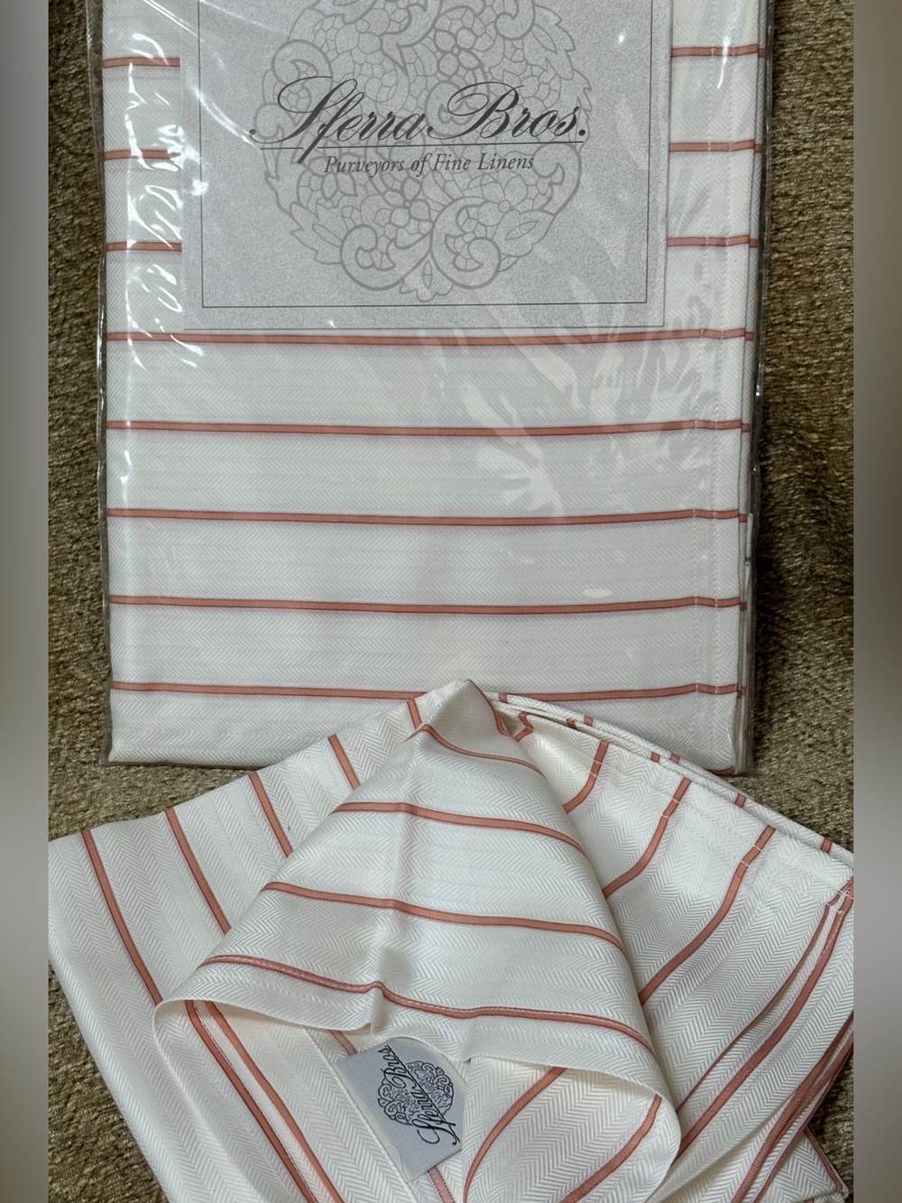 Pair of Sferra  Giorgio Euro Shams new in package 406 thread count